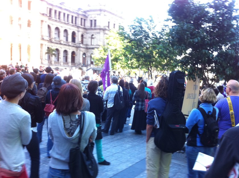 Gathering at Brisbane Square